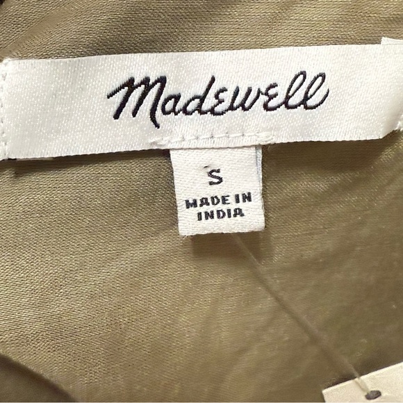 Madwell Embroidered Button-Front Cover-Up Shirt size small np244 - Picture 4 of 4